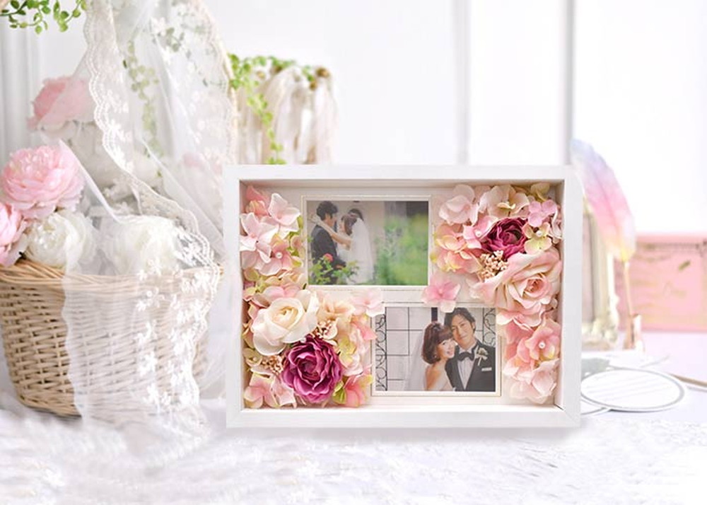 フォトフレームフラワー子育て感謝状