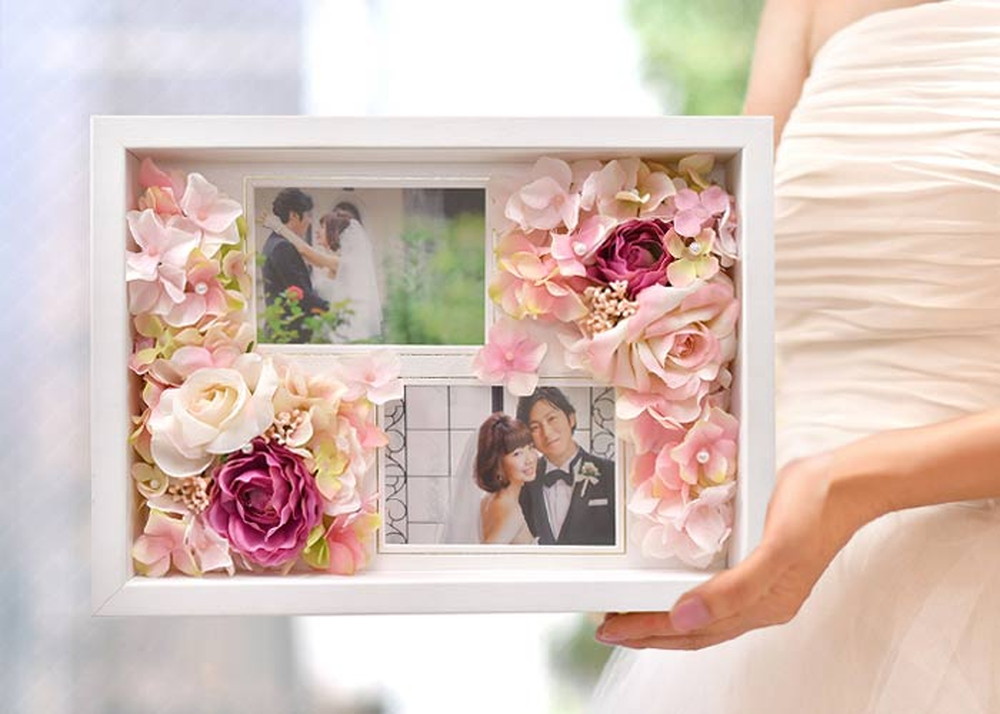 フォトフレームフラワー子育て感謝状