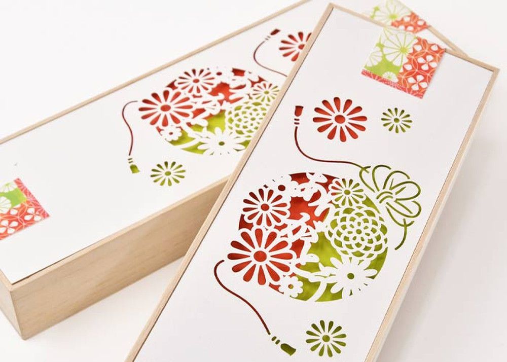 ご両親ギフト メッセージカード付 夫婦箸＆箸置きセット「華毬」 