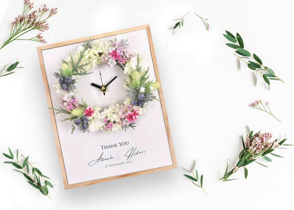 記念品贈呈にぴったりな花時計