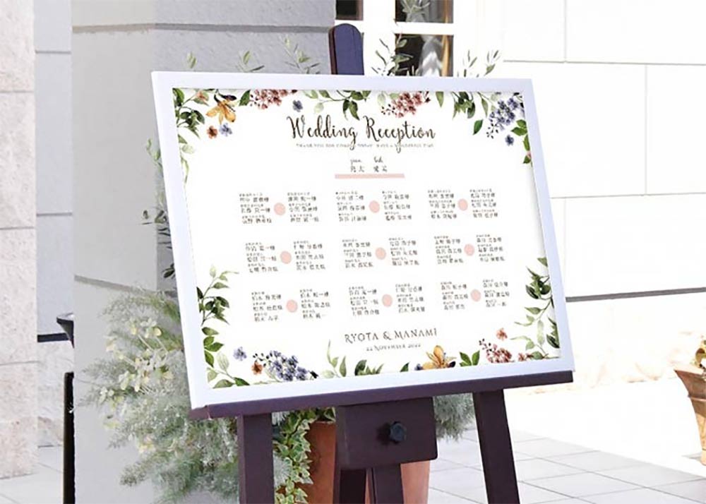 席次ボード、シーティングチャート