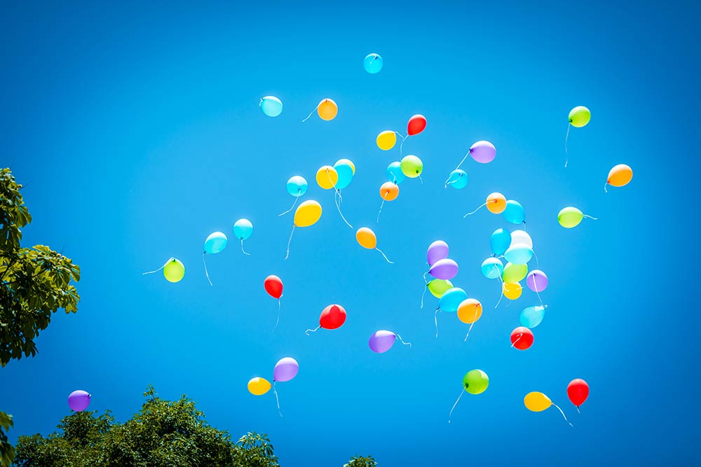 ゲスト参加型演出バルーンリリース