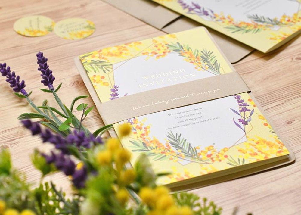 招待状DIY手作りセット「ミモザ・ルフレ」