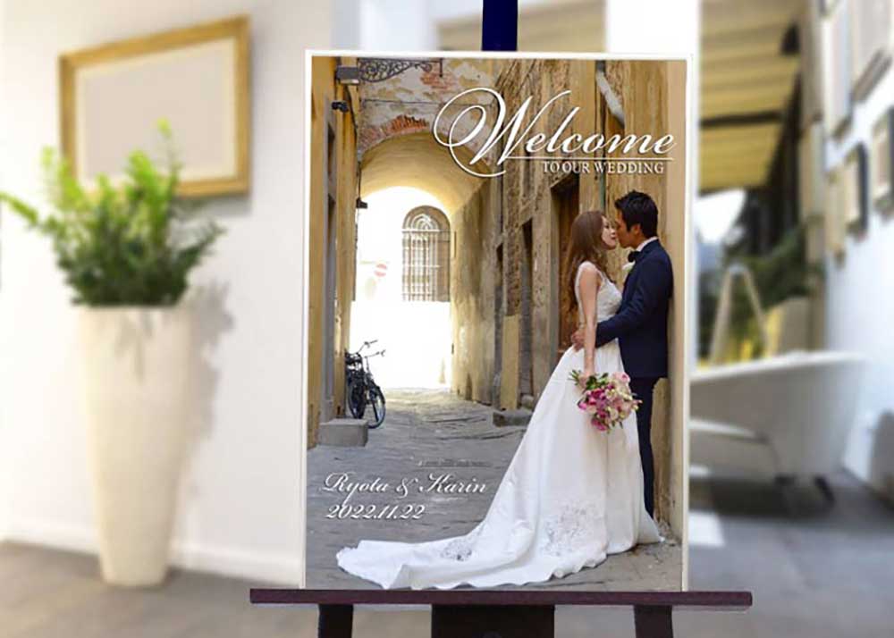 フォトウェルカムボード1shot(高品質データタイプ)A2サイズ