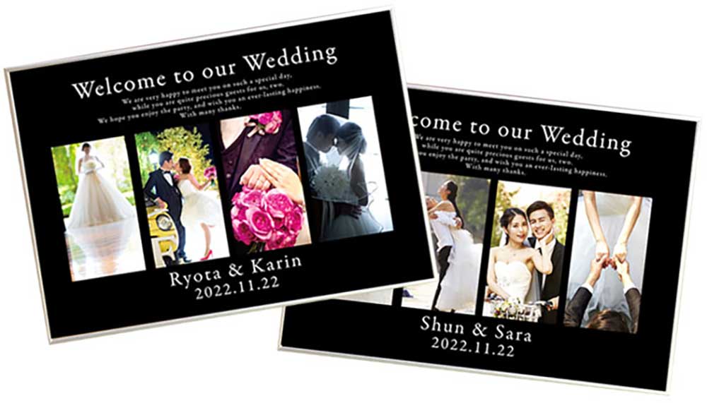 フォトウェルカムボード4window(高品質データタイプ)A2サイズ