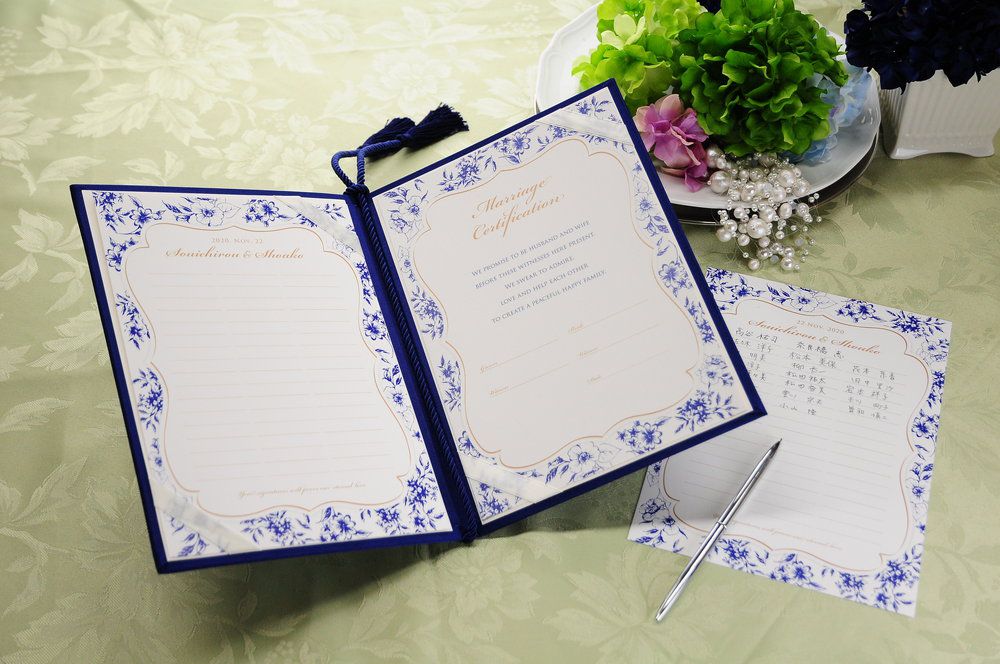 結婚証明書ゲスト参加型「フローラ」