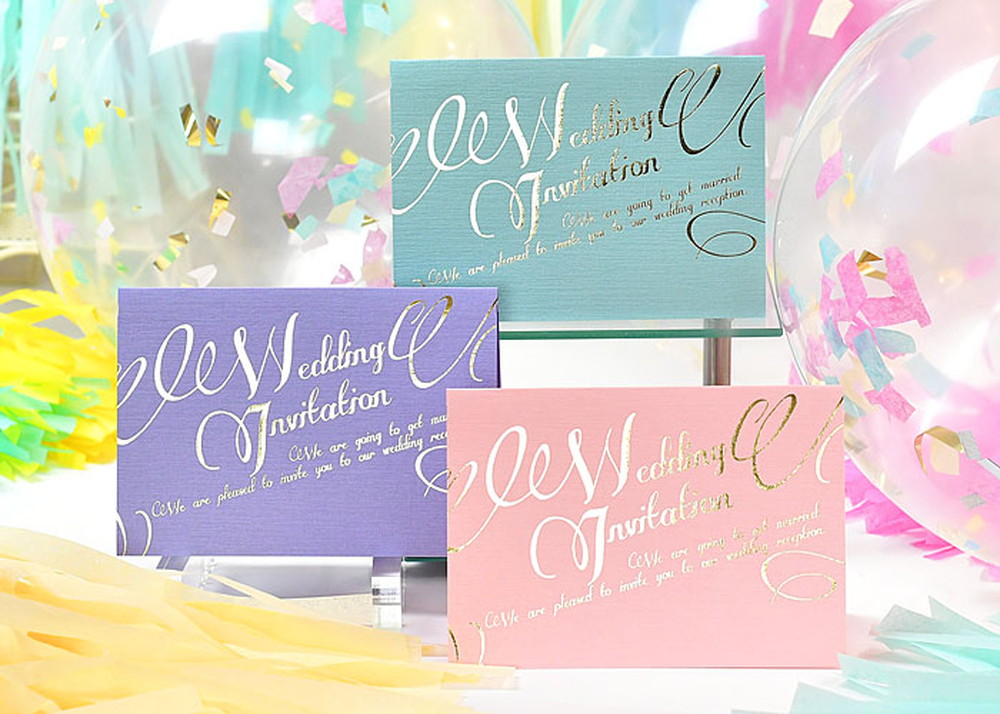 「イリス パステル」招待状完成品オーダー