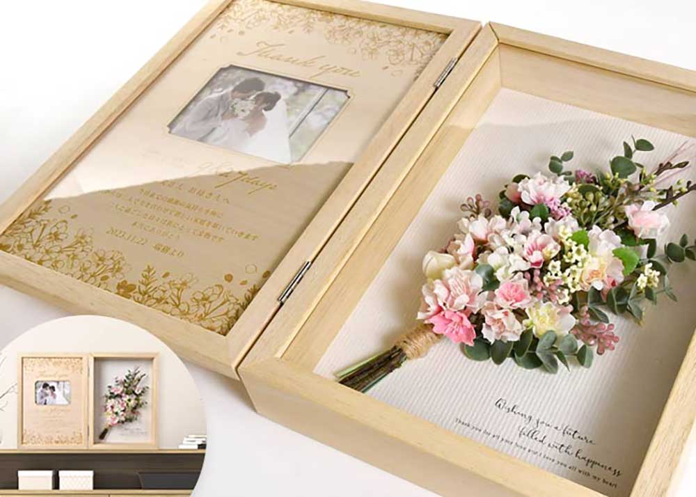 木製BOXフレーム桜ブーケ