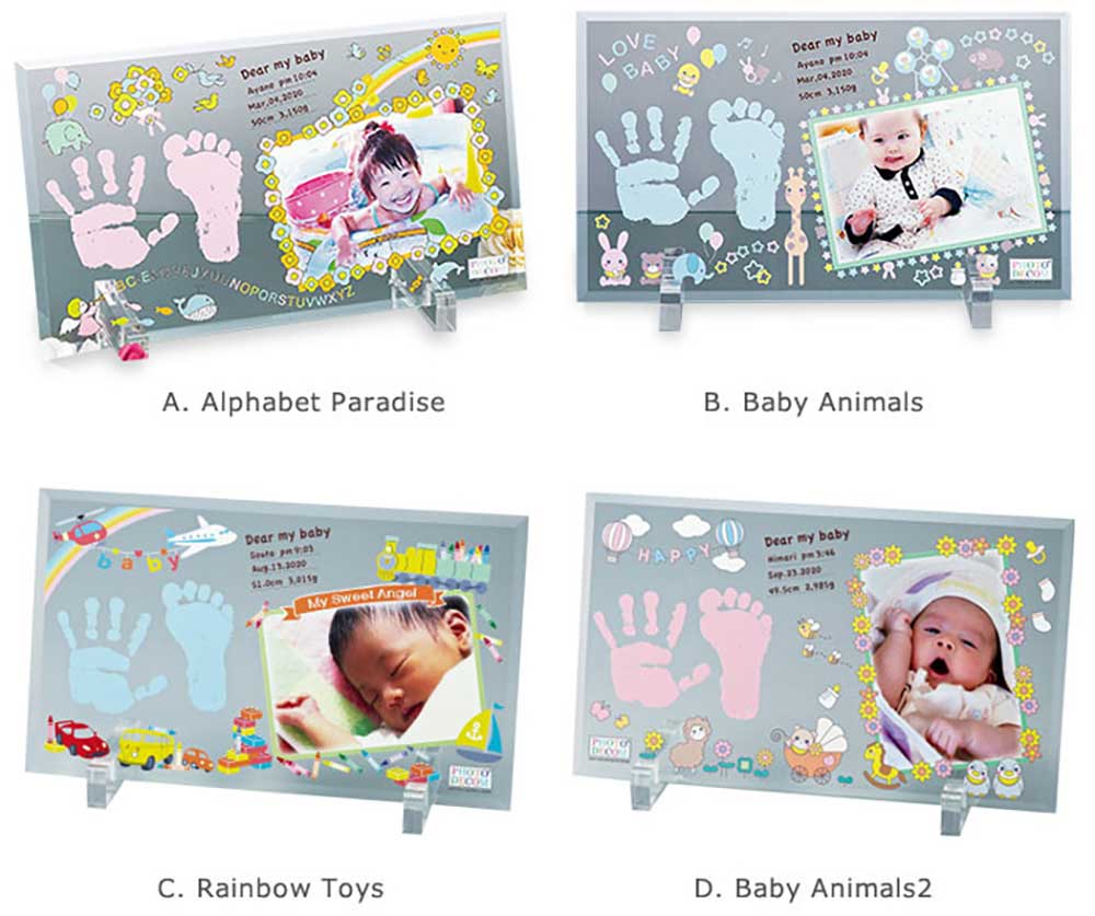 クリアガラス手形足形2