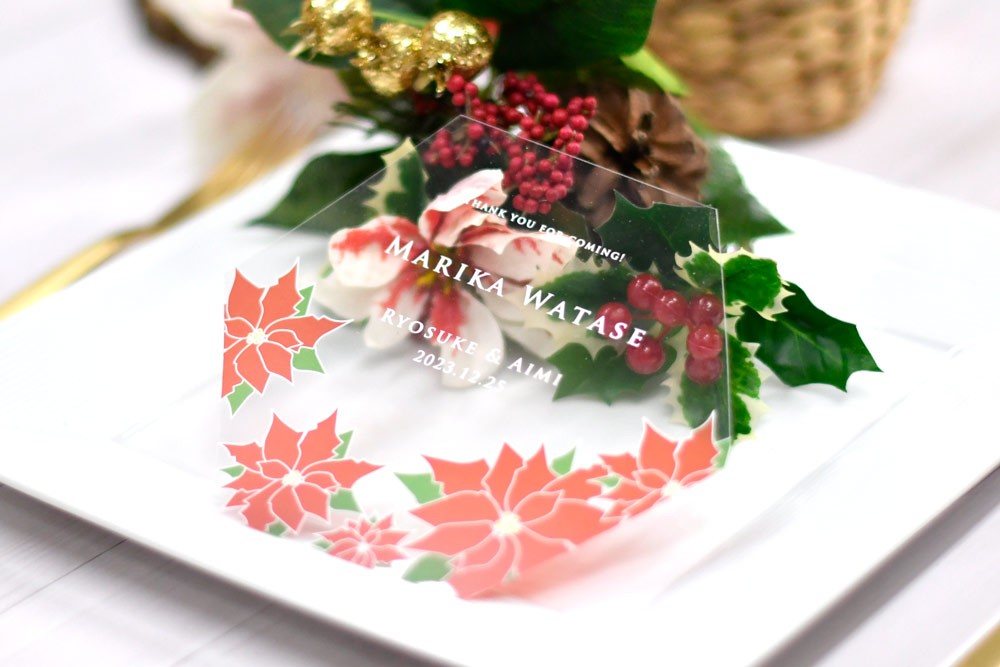 クリスマスフェイスシールド