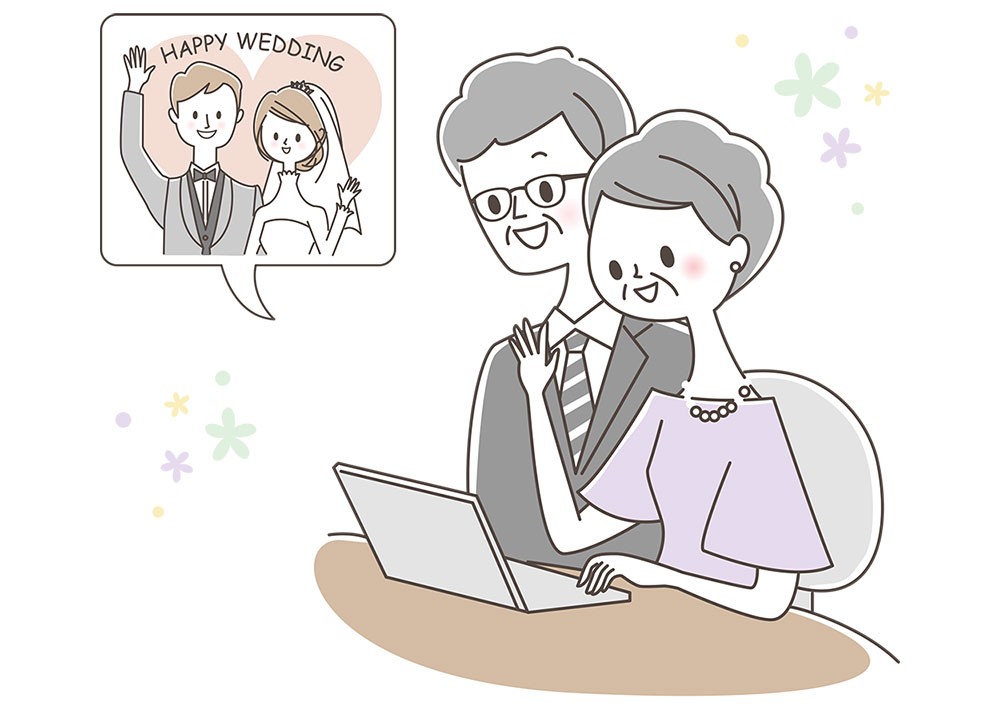 368369747_オンライン結婚式イラスト