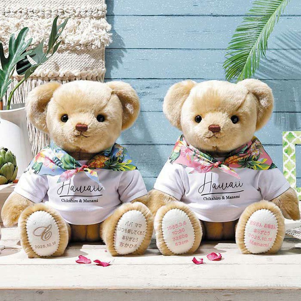 両親に贈るハワイアン衣装の体重ベア・ウェイトベア