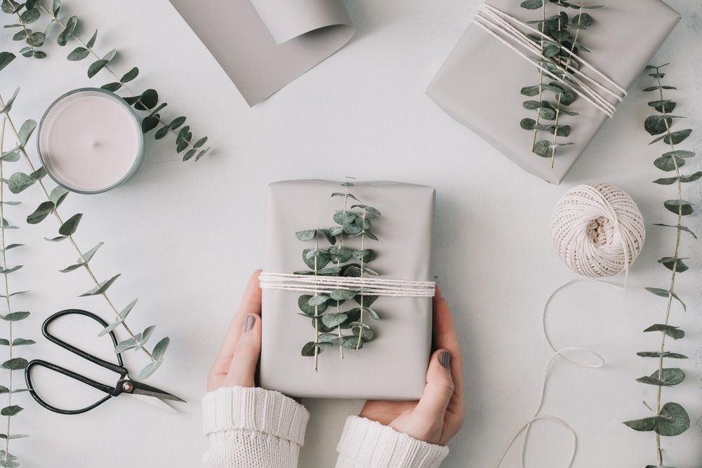 プレゼントの準備をしている